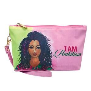 Shades of Color Statement Makeup Pouch | I Am Ambitious